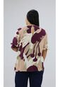 Blusa Para Mujer. Manga Corta Taupe Marca L&H Ref. 2J612088 de L&H