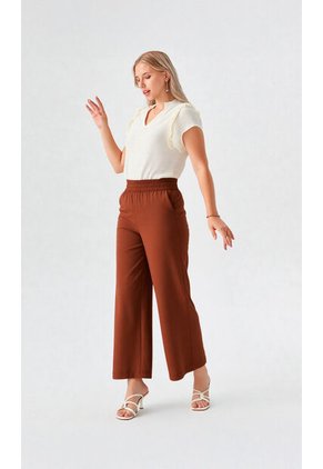 Pantalon Para Mujer Cafe Marca L&H Ref. 2J407059