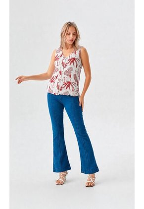 Blusa Para Mujer Manga Sisa Vino Marca L&H Ref. 2J412280