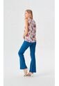 Blusa Para Mujer Manga Sisa Vino Marca L&H Ref. 2J412280 de L&H