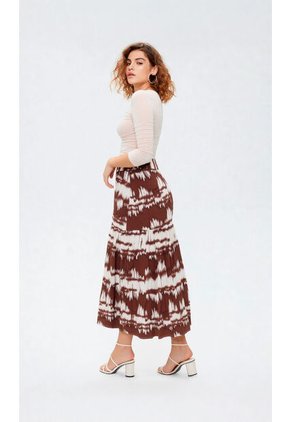 Falda Para Mujer Cafe Marca L&H Ref. 1F414042