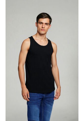 Camisilla Para Hombre Manga Sisa Negro Marca L&H Ref. 4K102001 L&H