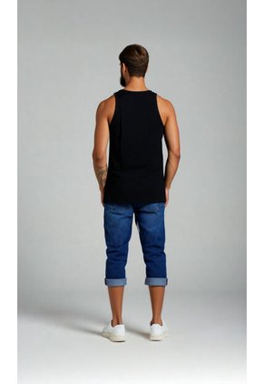 Camisilla Para Hombre Manga Sisa Negro Marca L&H Ref. 4K102001