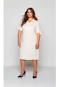 Vestido Para Mujer. Manga Corta Beige Marca L&H Ref. 1Y617019 de L&H