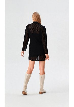 Chilango Para Mujer Manga Larga Negro Marca L&H Ref. 7D436032