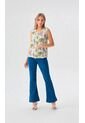 Blusa Para Mujer Manga Sisa Verde Marca L&H Ref. 2J412280 de L&H