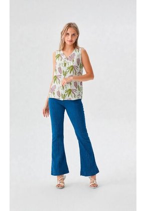Blusa Para Mujer Manga Sisa Verde Marca L&H Ref. 2J412280