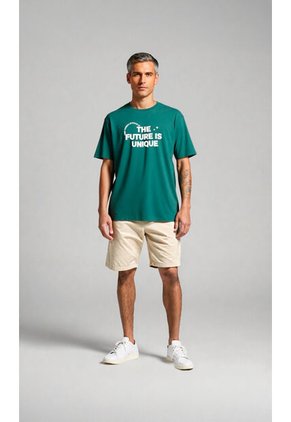 T-Shirt Para Hombre Verde Marca L&H Ref. 2Bw119003