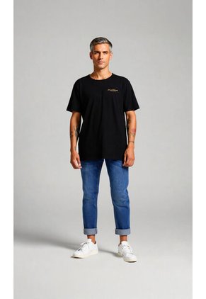 T-Shirt Para Hombre Negro Marca L&H Ref. 2Bw119001