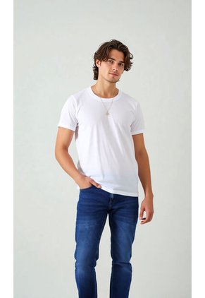 Camisilla Para Hombre Manga Corta Blanco Marca L&H Ref. 4K102003