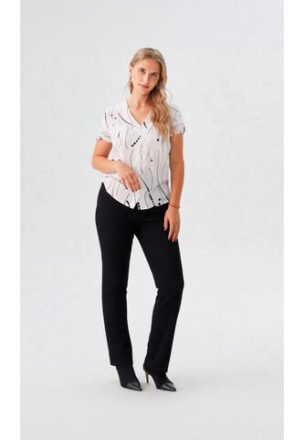 Blusa Para Mujer Manga Corta Blanco Marca L&H Ref. 5P412268 L&H