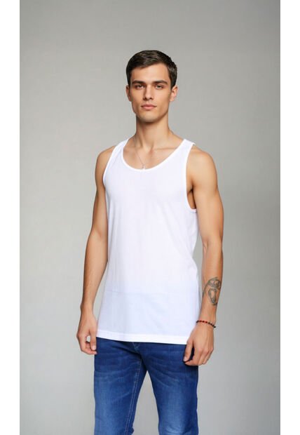 Camisilla Para Hombre Manga Sisa Blanco Marca L&H Ref. 4K102001