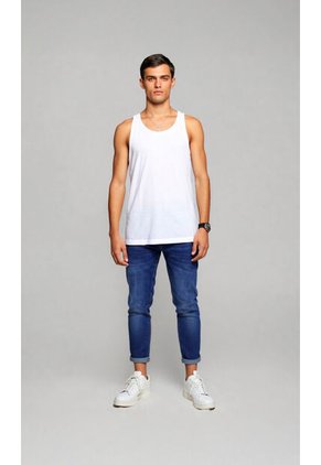 Camisilla Para Hombre Manga Sisa Blanco Marca L&H Ref. 4K102001