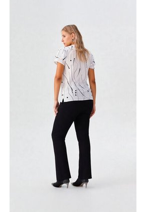 Blusa Para Mujer Manga Corta Blanco Marca L&H Ref. 5P412268