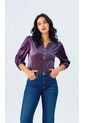 Blusa Para Mujer Manga 3/4 Morado Marca L&H Ref. 5P412272 de L&H