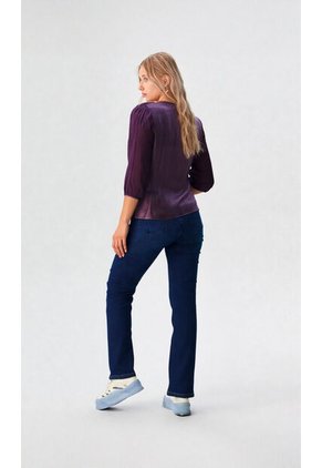 Blusa Para Mujer Manga 3/4 Morado Marca L&H Ref. 5P412272