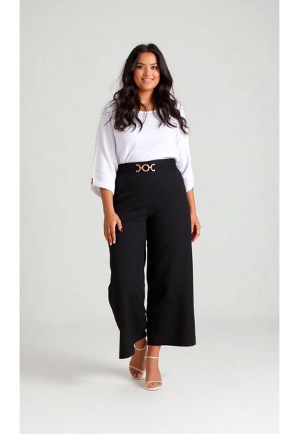 Pantalon Para Mujer. Negro Marca L&H Ref. 1F607086