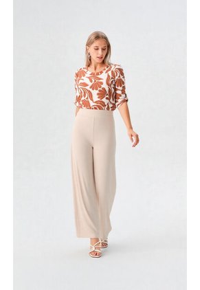 Pantalon Para Mujer Beige Marca L&H Ref. 2J407075