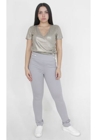 Leggins Para Mujer Gris Claro Marca L&H L&H