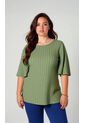 Camiseta Para Mujer. Manga 3/4 Verde Marca L&H Ref. 2J609089 de L&H