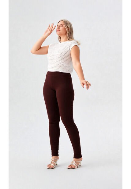 Leggins Para Mujer Cafe Marca L&H Ref. 1F423135