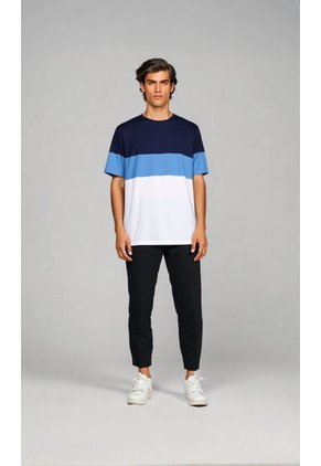 T-Shirt Para Hombre Azul Marca L&H Ref. 4K109121