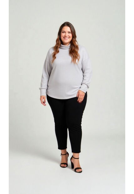 Saco Para Mujer. Gris Claro Marca L&H Ref. 1F633003