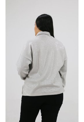 Saco Para Mujer. Gris Claro Marca L&H Ref. 1F633003