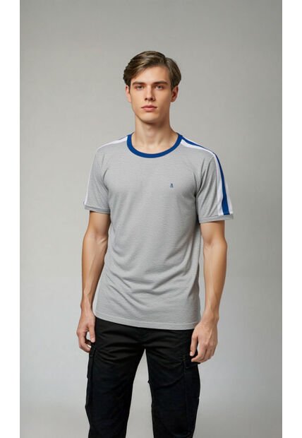 T-Shirt Para Hombre Gris Claro Marca L&H Ref. 2Bw119002