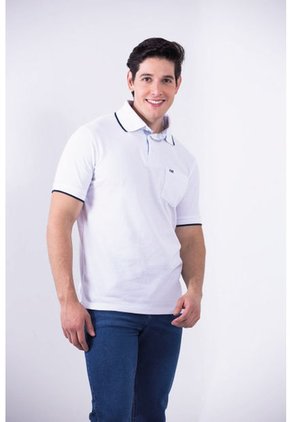 Camiseta Para Hombre Manga Corta Blanco Marca L&H