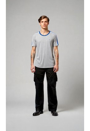 T-Shirt Para Hombre Gris Claro Marca L&H Ref. 2Bw119002