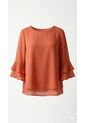 Blusa Para Mujer Manga 3/4 Cafe Marca L&H Ref. 5P412271 de L&H