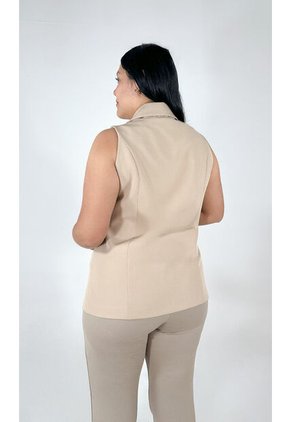 Chaleco Para Mujer. Beige Marca L&H Ref. 1G625002