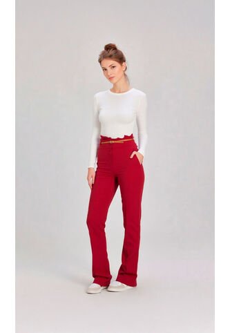 Pantalon Para Mujer Rojo Marca L&H Ref. 1T407011 L&H