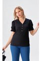 Blusa Para Mujer Manga Corta Negro Marca L&H Ref. 5P412275 de L&H