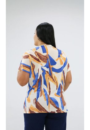 Camiseta Para Mujer. Azul Marca L&H Ref. 2J609087