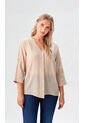 Blusa Para Mujer Manga 3/4 Beige Marca L&H Ref. 1F412665 de L&H