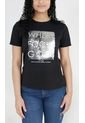 Camiseta Para Mujer Manga Corta Negro Marca L&H de L&H