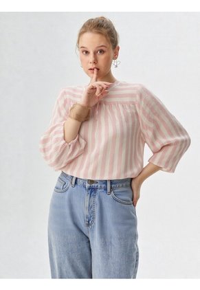 Blusa Para Mujer Manga 3/4 Rosado Marca L&H Ref. 5P412285