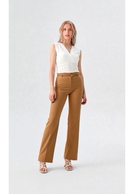 Pantalon Para Mujer Caqui Marca L&H