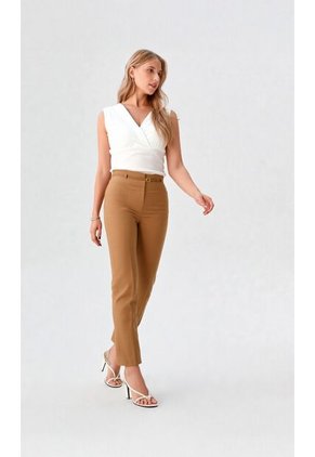 Pantalon Para Mujer Caqui Marca L&H