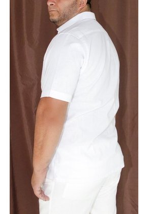 Guayabera Para Hombre Manga Corta Blanco Marca L&H