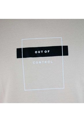 Camiseta Para Hombre Manga Corta Beige Marca L&H