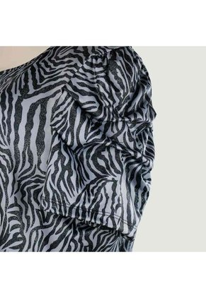 Camiseta Para Mujer. Manga 3/4 Gris Oscuro Marca L&H