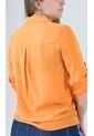 Blusa Para Mujer Manga 3/4 Naranja Marca L&H de L&H