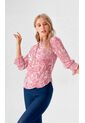 Blusa Para Mujer Manga Larga Rosado Marca L&H de L&H