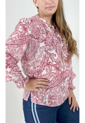 Blusa Para Mujer Manga Larga Rosado Marca L&H