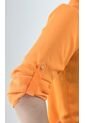 Blusa Para Mujer Manga 3/4 Naranja Marca L&H de L&H