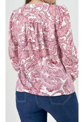 Blusa Para Mujer Manga Larga Rosado Marca L&H