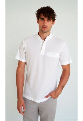 Polo Para Hombre Blanco Marca L&H